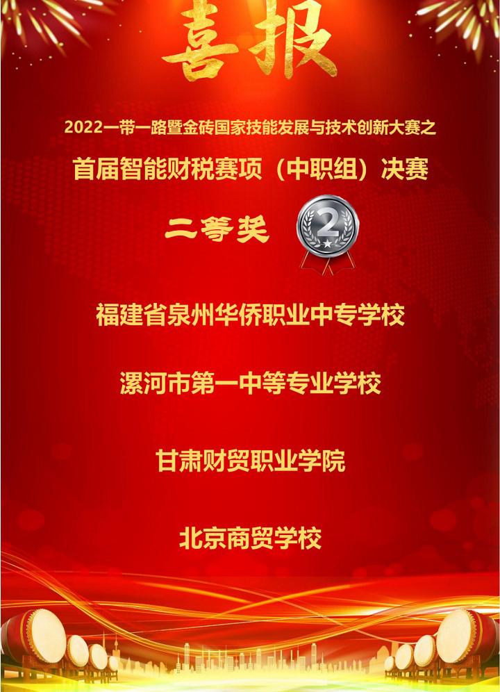 我校学子在“2022年一带一路暨金砖国家技能发展与技术创新大赛智能财税项目决赛”